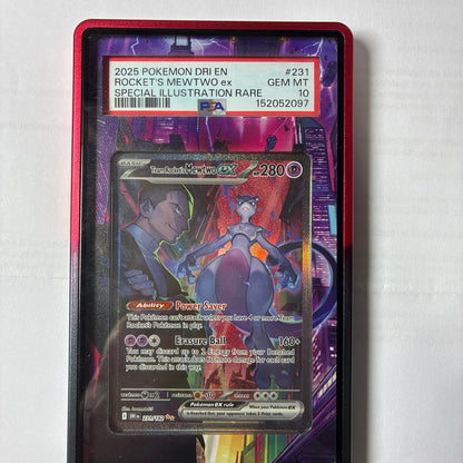 Team Rocket's Mewtwo ex extended artwork detail